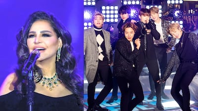 Emirati singer Ahlam has said she will collaborate with K-pop giants BTS