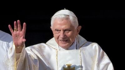 Pope Emeritus Benedict XVI pictured in 2014. AP
