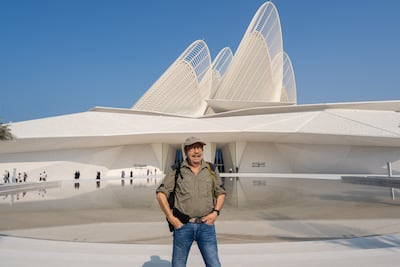 Jack Burlot speaks of pride and privilege at seeing his photographs displayed at newly opened Zayed National Museum in Saadiyat Cultural District. Photo: Ibram Raafat