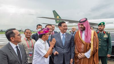 Saudi Arabia's Crown Prince Mohammed bin Salman leaves Indonesia after heading the kingdom's delegation at the G20 summit in Bali. Photo: Saudi Press Agency