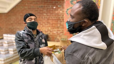 Bread for The City delivers food packages. Courtesy of Bread for The City