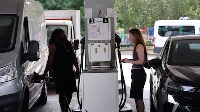 A petrol station in London. High energy prices fuelled by the Iran war are expected to affect the UK economy. EPA