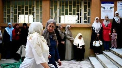Voters queued up at polling stations across Libya keen to take part in the country's first national election after more than four decades of dictatorship.