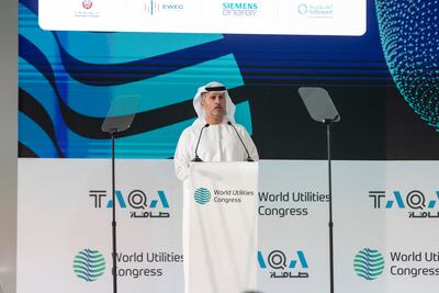 Jasim Thabet, Group chief executive of Taqa says the latest agreement with Uzbekistan will help the company expand its international portfolio. Antonie Robertson / The National