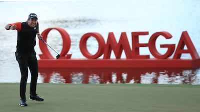 Lucas Herbert celebrates his victory at the second play-off hole. Getty