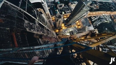 James Kingston on Monday told his 6,500 Twitter followers that police arrested him after the climb.