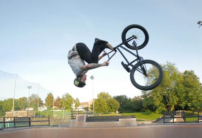 Pro BMXer Ola Selsjord hosts Pump It as part of the Dubai Fitness Challenge. Dubai Fitness Challenge