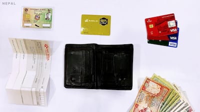 This wallet belongs to Manzeel, 30, from Nepal.