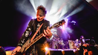 Johnny Depp playing with his band The Hollywood Vampires. Getty Images / AFP