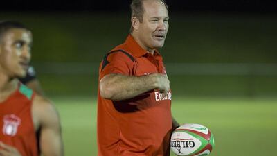 UAE rugby's Roelof Kotze will send teams to a U19 XVs tournament a U20 sevens tournament next month, Antonie Robertson / The National