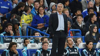 Jonathan Wilson says he likes Jose Mourinho and Chelsea to take the English Premier League title over Manchester City, but only by the slightest of margins. Andy Rain / EPA