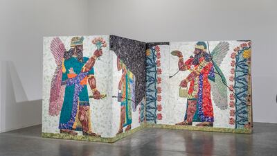 Iraqi-American artist Michael Rakowitz's solo exhibition at Green Art Gallery, The Invisible Enemy Should Not Exist, is a powerful ongoing project around the threatened, destroyed, and missing cultural heritage of Iraq.