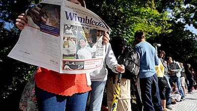Thousands of tennis fans waited in 'The Queue' in hope of gaining access to Wimbledon during the past fortnight.