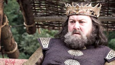 Mark Addy plays King Robert Baratheon.