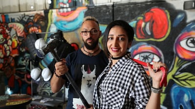 The Smash Room co-owners Ibriham Abudyak and Hiba Balfaqih. Chris Whiteoak / The National