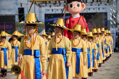Performers at the Sejong Hangeul Festival. Photo: Sejong Culture and Tourism Foundation