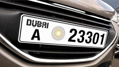 Drivers can upgrade to Dubai Expo 2020 number plates for Dh200. Photo courtesy: WAM