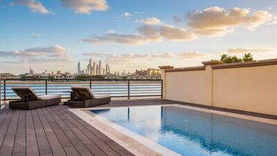 The villa also includes its own private pool, alongside a large terrace. Courtesy LuxHabitat