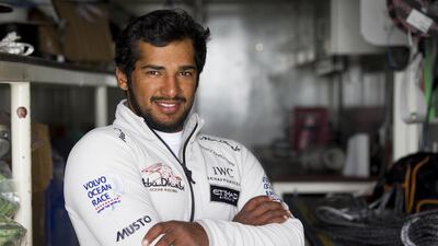 Adil Khalid, trimmer and helmsman. Age: 26. Nationality: UAE. Osman Samiuddin says: "He is the only Emirati on the crew, he is also the first Arab sailor to compete in the race and finish it, and he is a young role model."