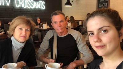 Olena Kazmazovska worries about her father, who refuses to leave their home city in central Ukraine that is now being shelled by the Russian army. Photo: Olena Kazmazovska