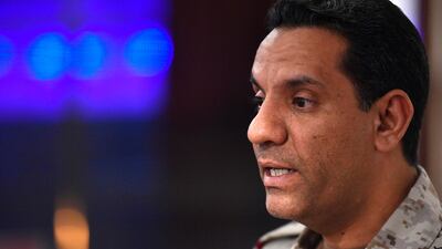 Colonel Turki Al Malki, spokesman of the Saudi-led coalition fighting Houthi rebels in Yemen AFP