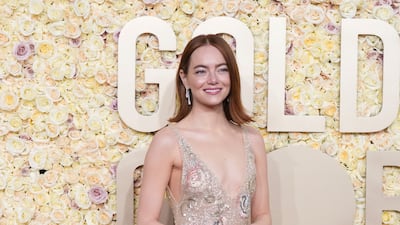 Emma Stone in Louis Vuitton. AP
