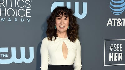 Sandra Oh in Prabal Gurung. AP
