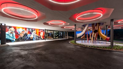 A sprawling street art mural greets guests at Five Zurich.