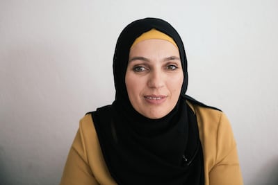 Sanie Gashi Mehmeti is a female Imam, also called “Mualime”, runs the rehabilitation program with women and children repatriated from Syria to Kosovo. Arianna Pagani for The National