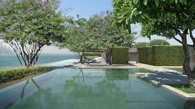 The buyer, who remains annonymous, bought the unit on the condition of a very specific request - a 20-metre long private lap pool built on the rooftop