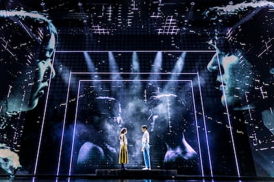 Maybe Happy Ending, the Tony-winning Broadway musical about two love-seeking helper robots in Seoul. Photo: Ali Daylami