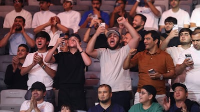 UFC fans at Etihad Arena.