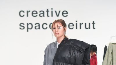 For his latest collection, Helou addressed the issue of waste in the fashion industry by sourcing fabric from dead stock. Courtesy FFWD