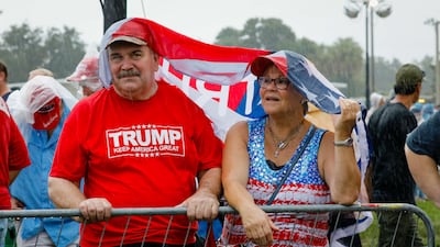 The Republican Party of Florida co-sponsored this Maga rally last year. AFP