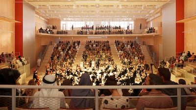 Youth Orchestra Abu Dhabi will open in January. Photo: Department of Culture and Tourism - Abu Dhabi