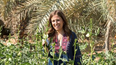 Elena Kinane set up Greenheart Organic Farms in Sharjah in 2012. Photo: Leslie Pableo