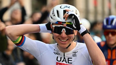 UAE Team Emirates-XRG rider Tadej Pogacar has won three out of three races this season. AFP