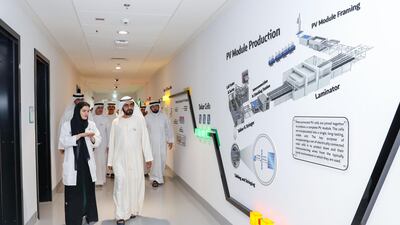 Sheikh Mohammed bin Rashid, Vice President and Ruler of Dubai, inaugurated Dubai Electricity and Water Authority’s Research and Development Centre at the Mohammed bin Rashid Al Maktoum Solar Park in March. Wam