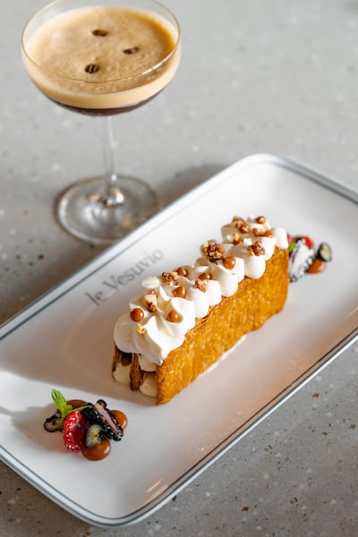 Dessert at Italian restaurant Le Vesuvio. Photo: Cool Inc