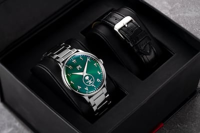 A watch by Minimalist, for Saudi Arabia's National Day celebrations. Photo: Minimalist