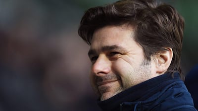 Tottenham Hotspur manager Mauricio Pochettino shown during his side's 3-0 Premier League win over West Bromwich Albion on Saturday. Laurence Griffiths / Getty Images / January 31, 2015
