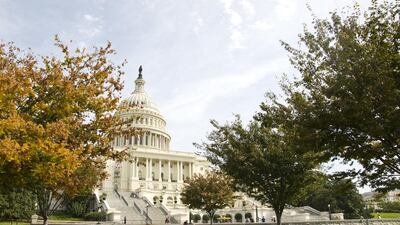 The United States Capitol building in Washington DC in autumn. Getty Images