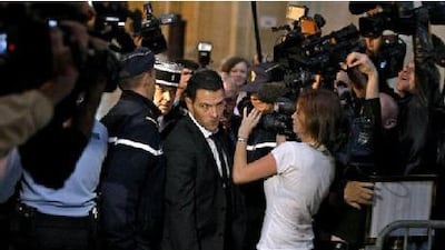Jerome Kerviel arrives at a Paris court for the verdict in his trial. The former trader plans to appeal against his sentence. Charles Platiau / Reuters