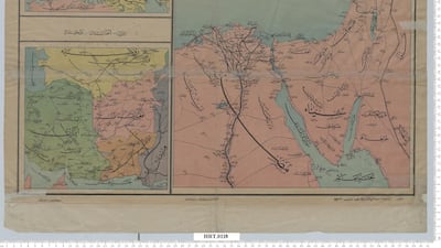 An undated historic map of Beirut.