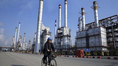 Renewed US sanctions on the Iranian regime have savaged the countries vital oil industry. AP