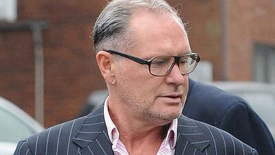 Former England footballer Paul Gascoigne was fined for making a racist remark (Rui Vieira/PA via AP)
