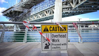 The development straddles both sides of the Khor Al Maqta waterway