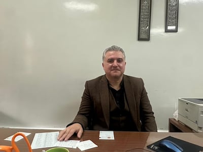 Manhal Ganm, director of research at the central bank in Damascus. Nada Atallah / The National