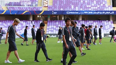 Kashima Antlers visited the Hazza bin Zayed Stadium on Friday ahead of Saturday's Fifa Club World Cup clash with Guadalajara. EPA