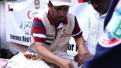 Emirates Red Crescent has continued relief operations to help people affected by the earthquake in Nepal. Wam